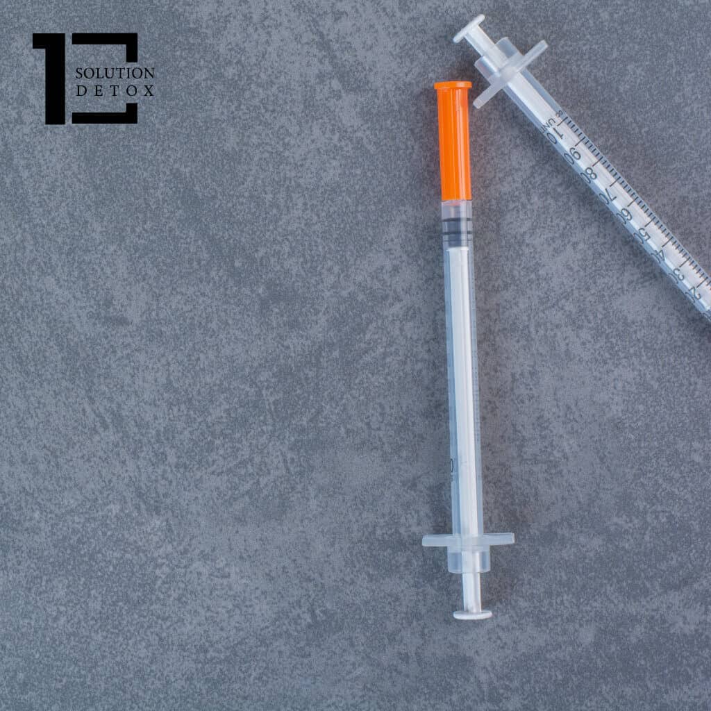 syringes used to shoot cocaine